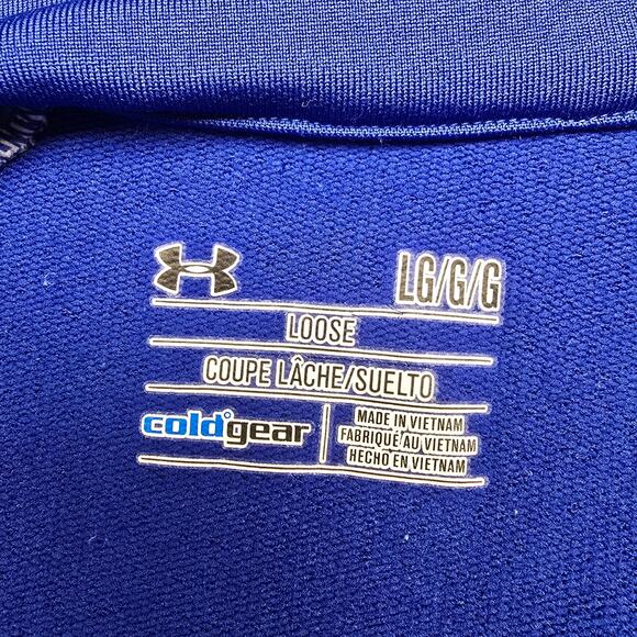 Women's Under Armour Creighton Bluejays ColdGear 1/4 Zip Pullover | Size Large - Picture 9 of 9